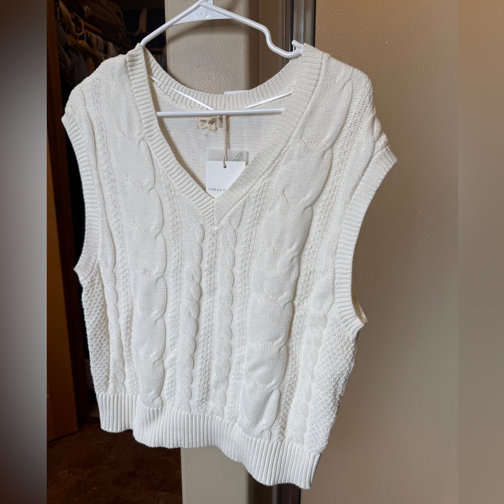 Thread and supply sweater vest
